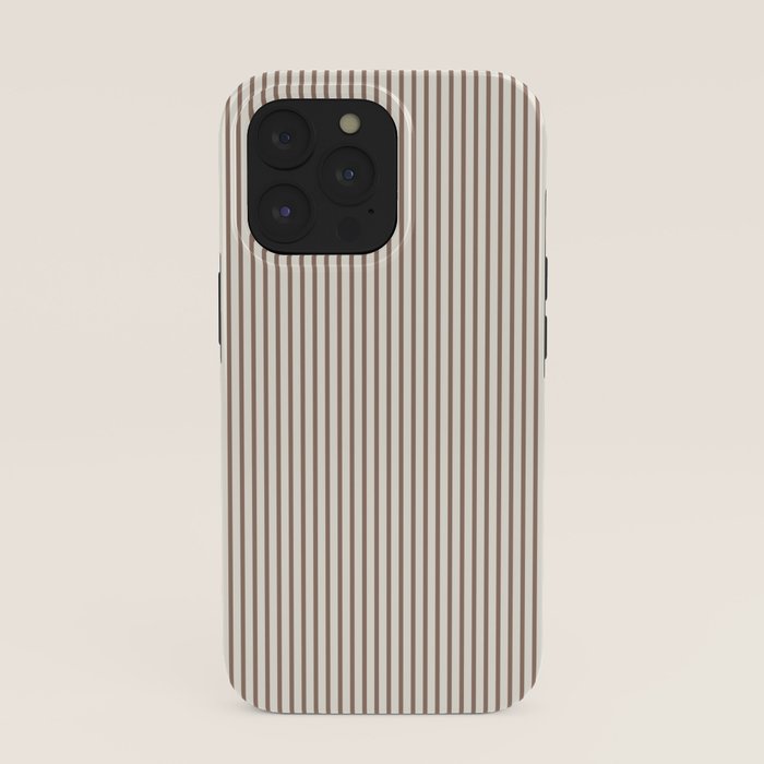 Brown And Cream Striped iPhone Case