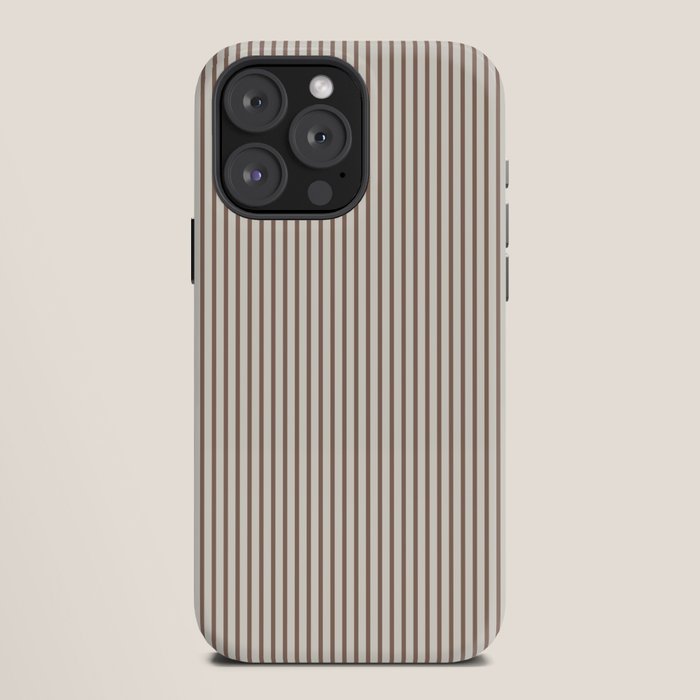 Brown And Cream Striped iPhone Case