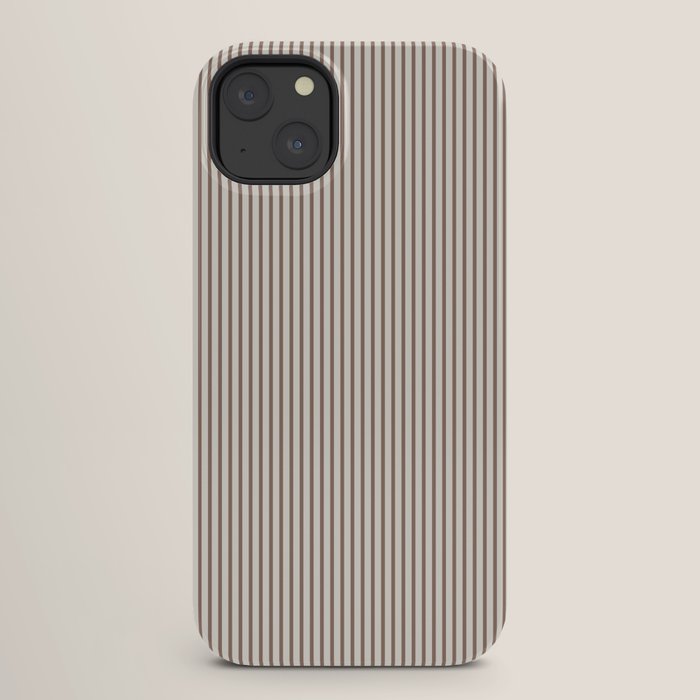 Brown And Cream Striped iPhone Case