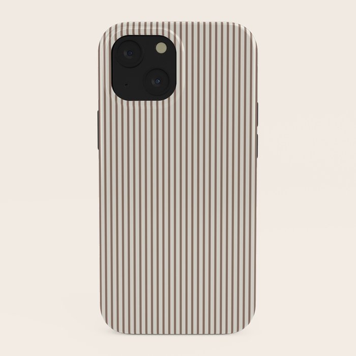 Brown And Cream Striped iPhone Case