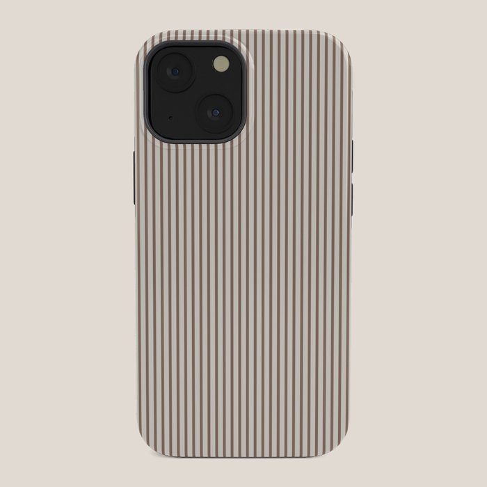 Brown And Cream Striped iPhone Case