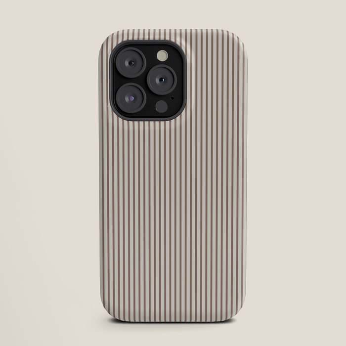 Brown And Cream Striped iPhone Case