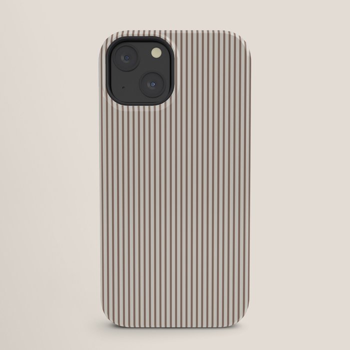 Brown And Cream Striped iPhone Case