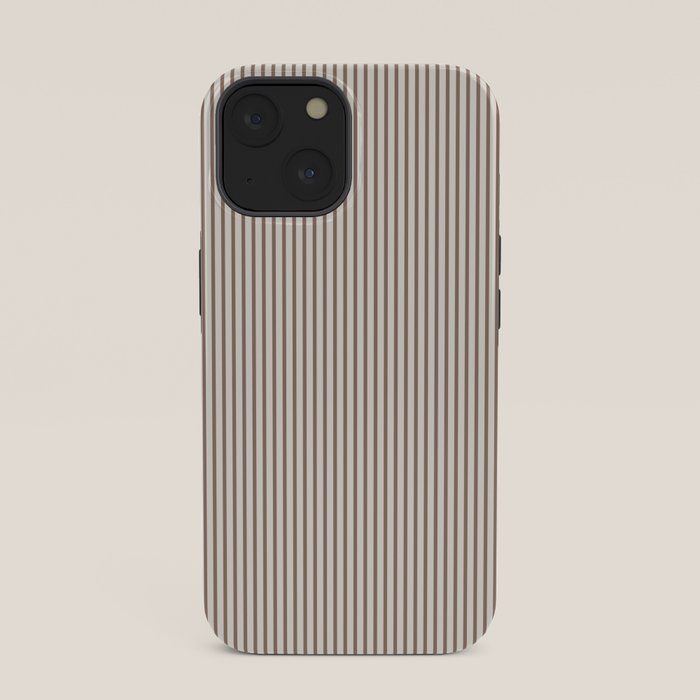 Brown And Cream Striped iPhone Case