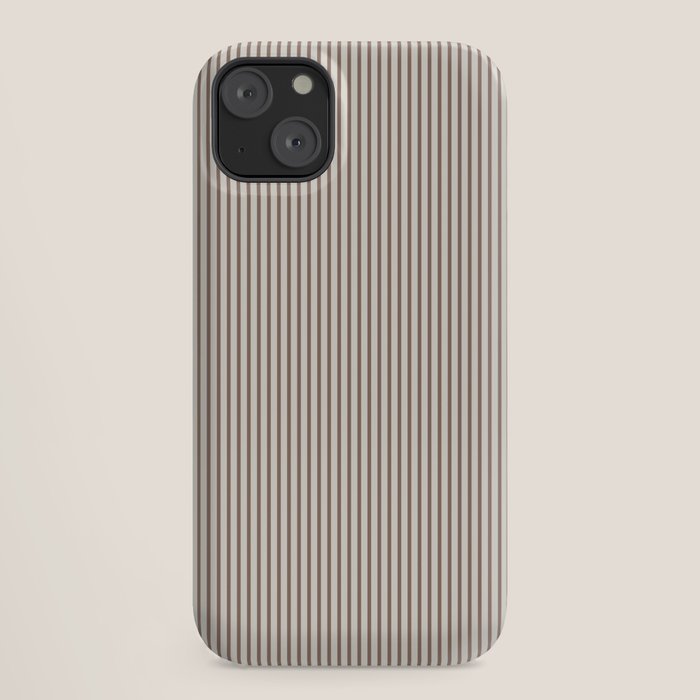 Brown And Cream Striped iPhone Case