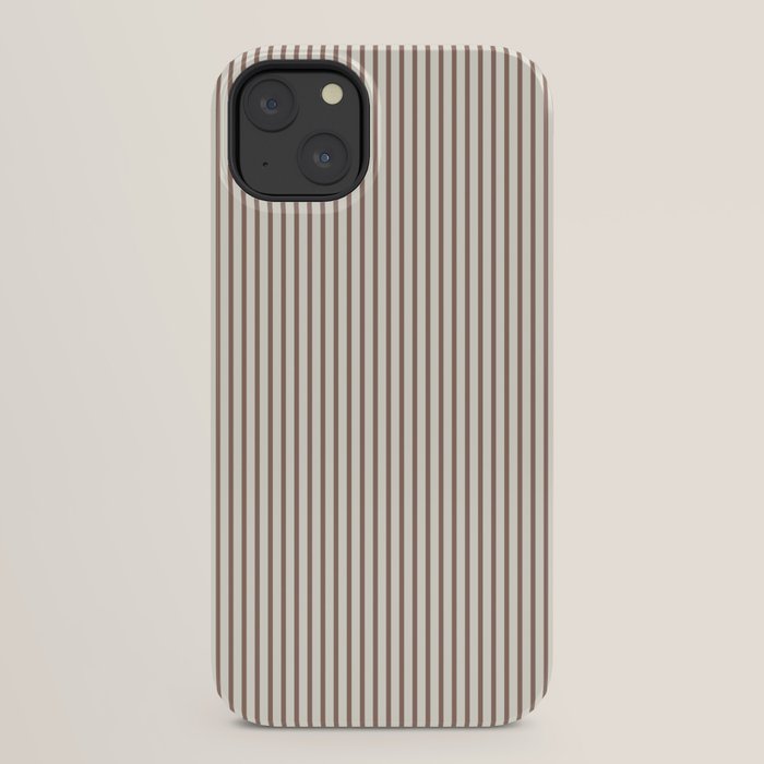 Brown And Cream Striped iPhone Case