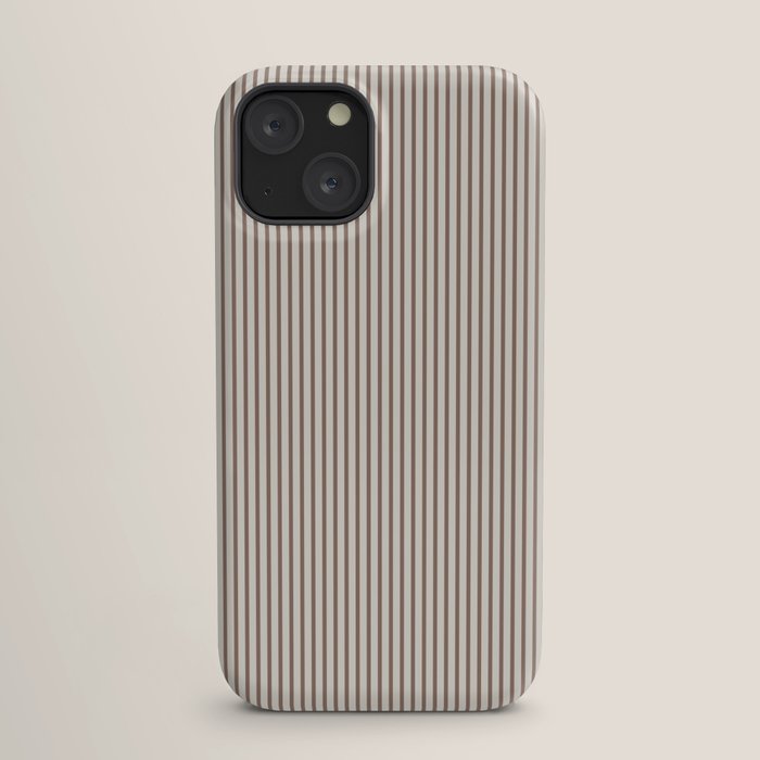 Brown And Cream Striped iPhone Case