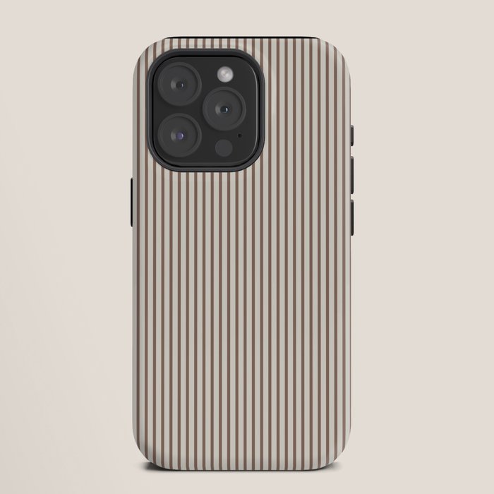 Brown And Cream Striped iPhone Case