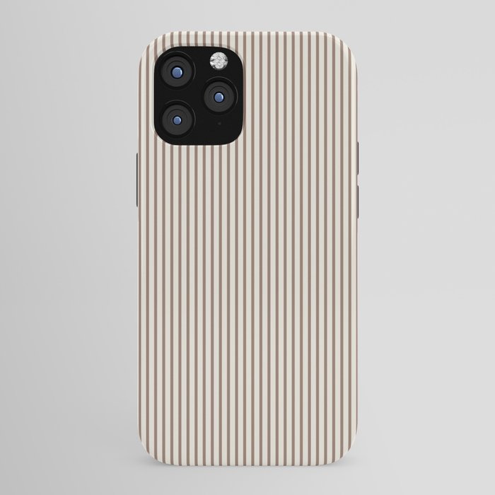 Brown And Cream Striped iPhone Case