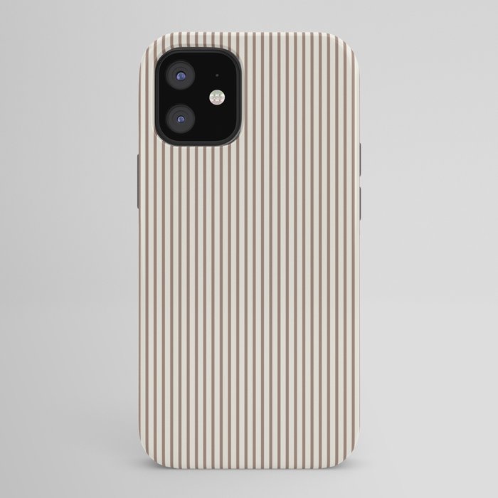 Brown And Cream Striped iPhone Case