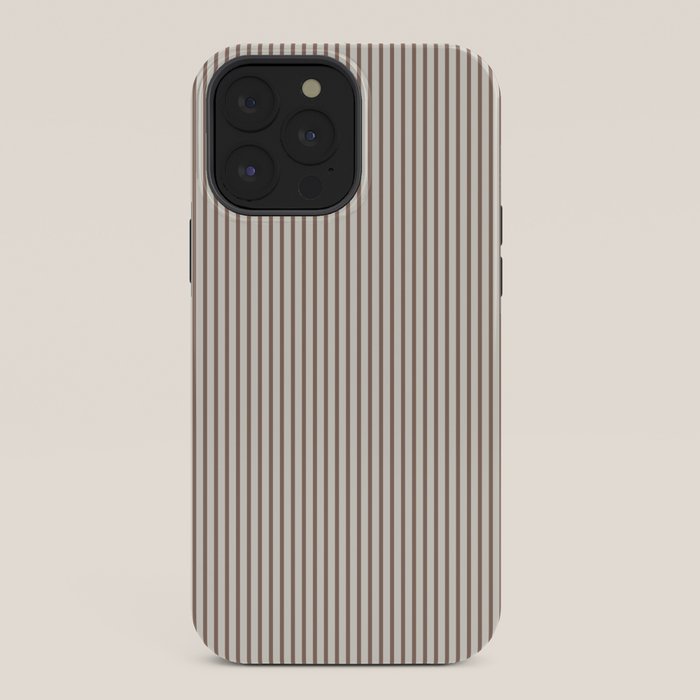 Brown And Cream Striped iPhone Case