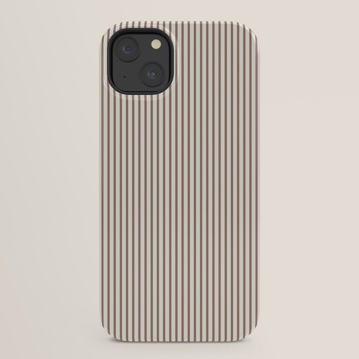 Brown And Cream Striped iPhone Case