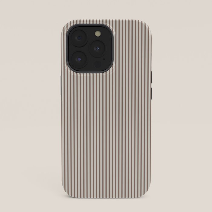 Brown And Cream Striped iPhone Case