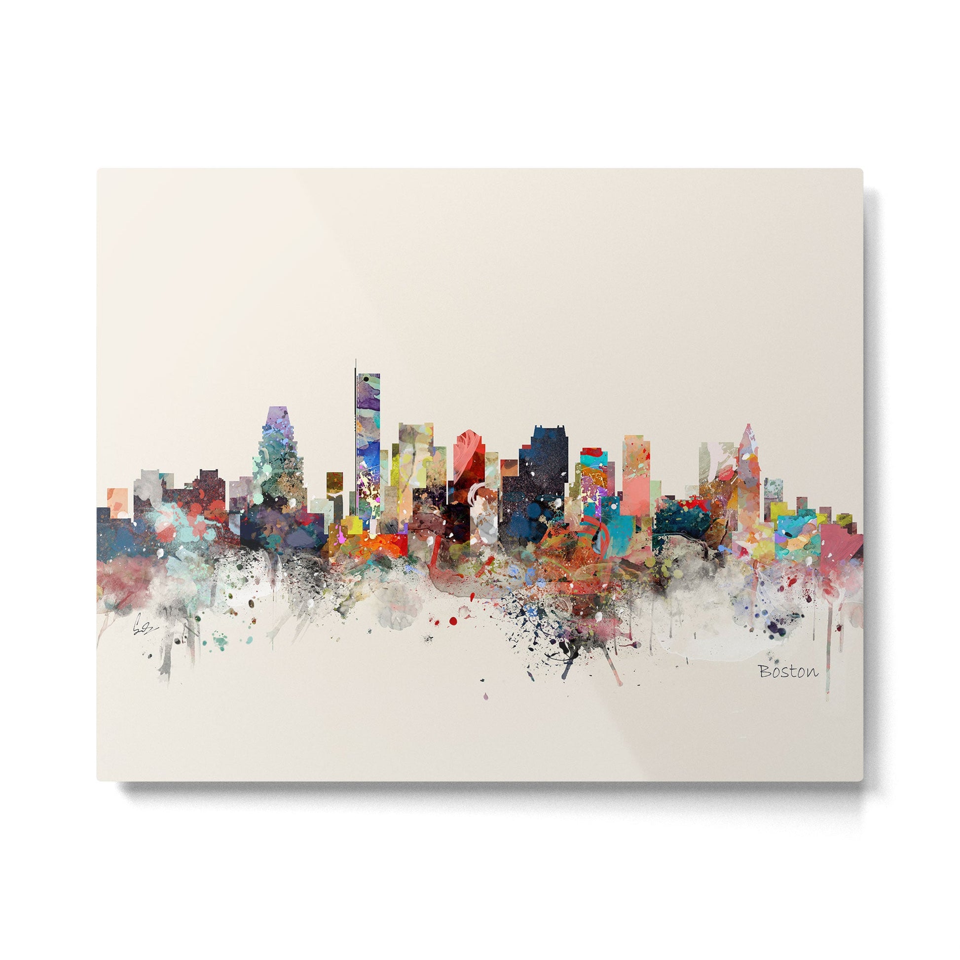 boston skyline Metal Print