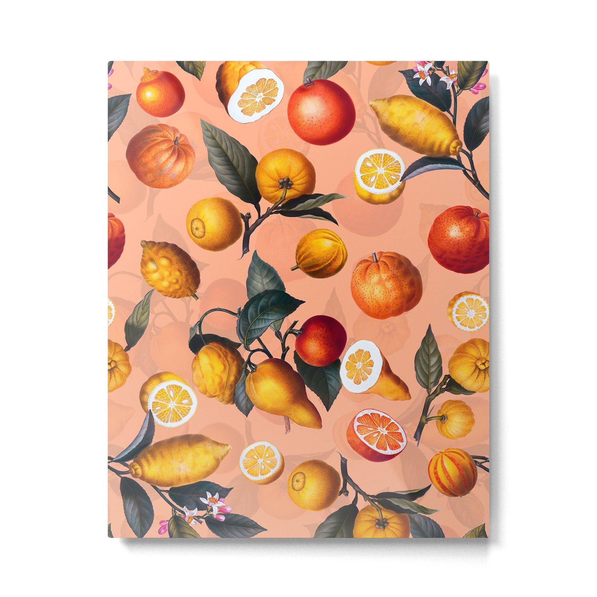 Vintage Fruit Pattern XXV Metal Print