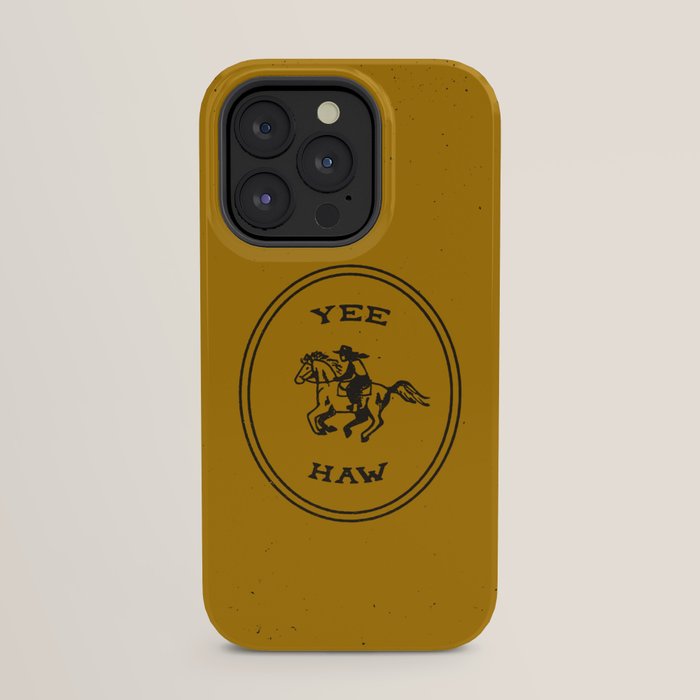 Yee Haw in Gold iPhone Case