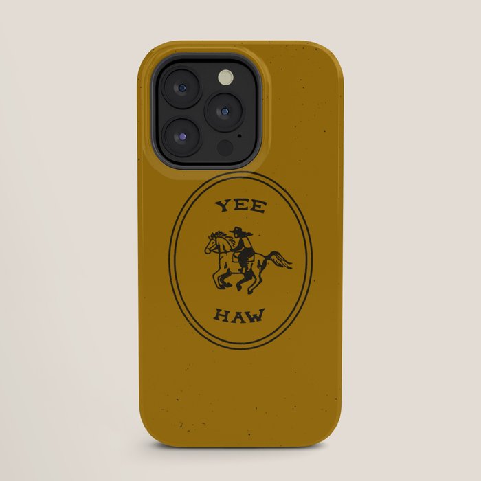 Yee Haw in Gold iPhone Case