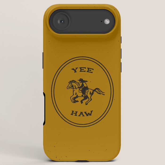 Yee Haw in Gold iPhone Case
