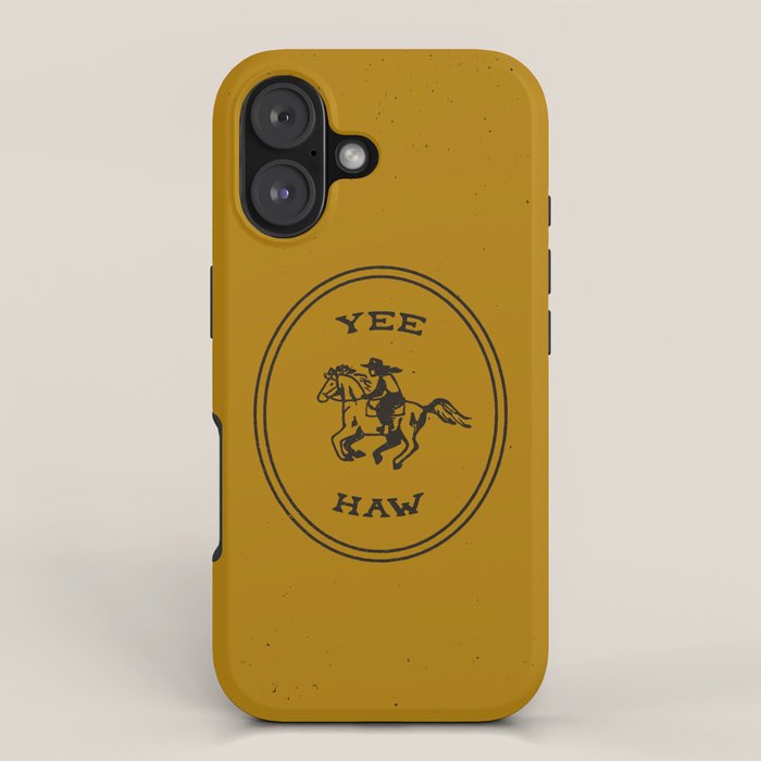 Yee Haw in Gold iPhone Case