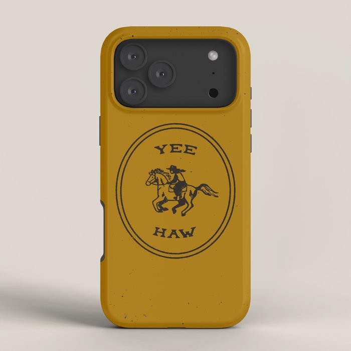 Yee Haw in Gold iPhone Case