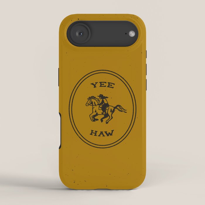 Yee Haw in Gold iPhone Case