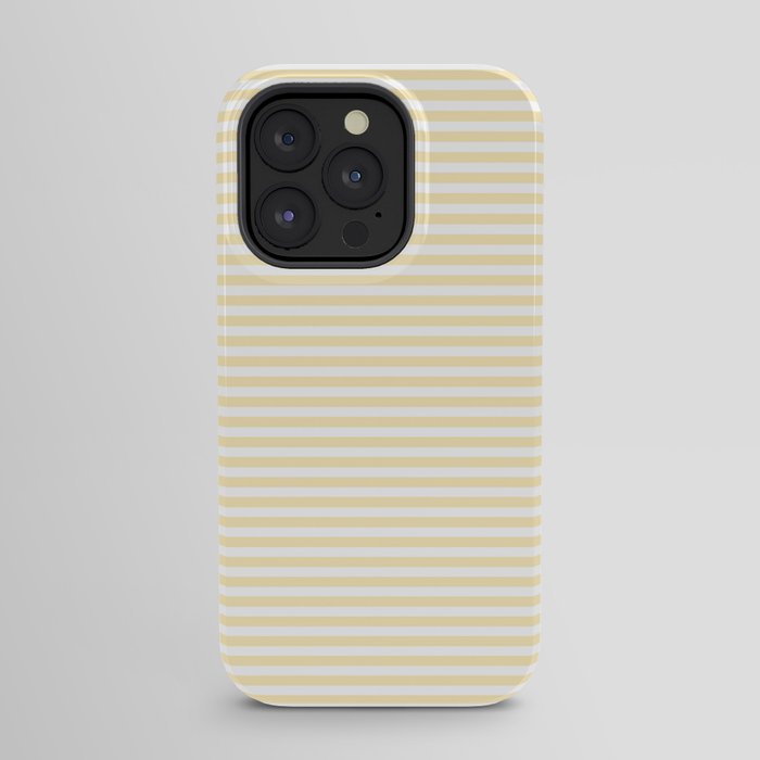 Lemon Honey Cream Stripe iPhone Case