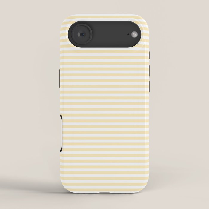 Lemon Honey Cream Stripe iPhone Case