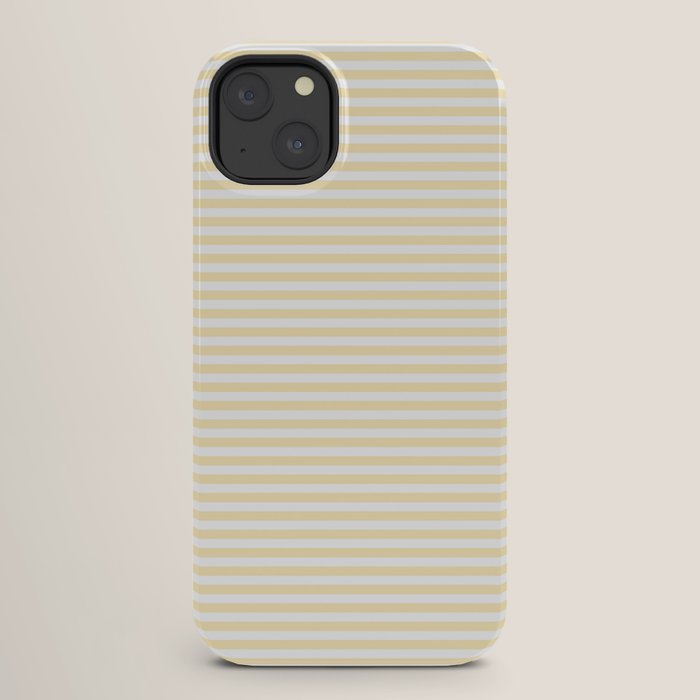 Lemon Honey Cream Stripe iPhone Case