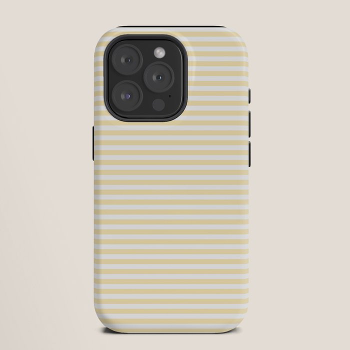 Lemon Honey Cream Stripe iPhone Case