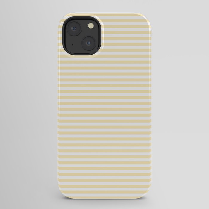 Lemon Honey Cream Stripe iPhone Case