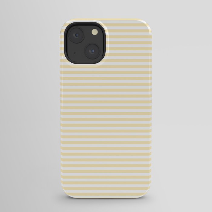 Lemon Honey Cream Stripe iPhone Case