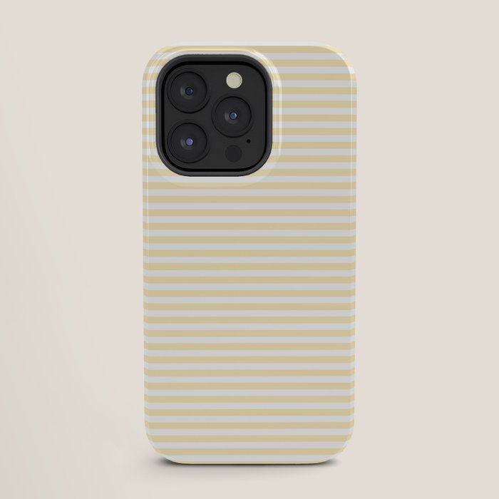 Lemon Honey Cream Stripe iPhone Case