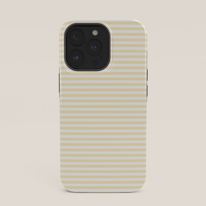 Lemon Honey Cream Stripe iPhone Case