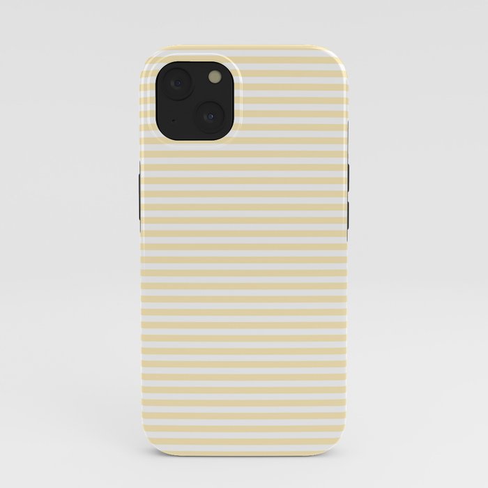 Lemon Honey Cream Stripe iPhone Case