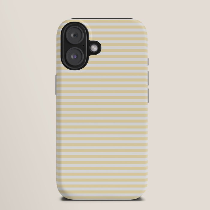 Lemon Honey Cream Stripe iPhone Case