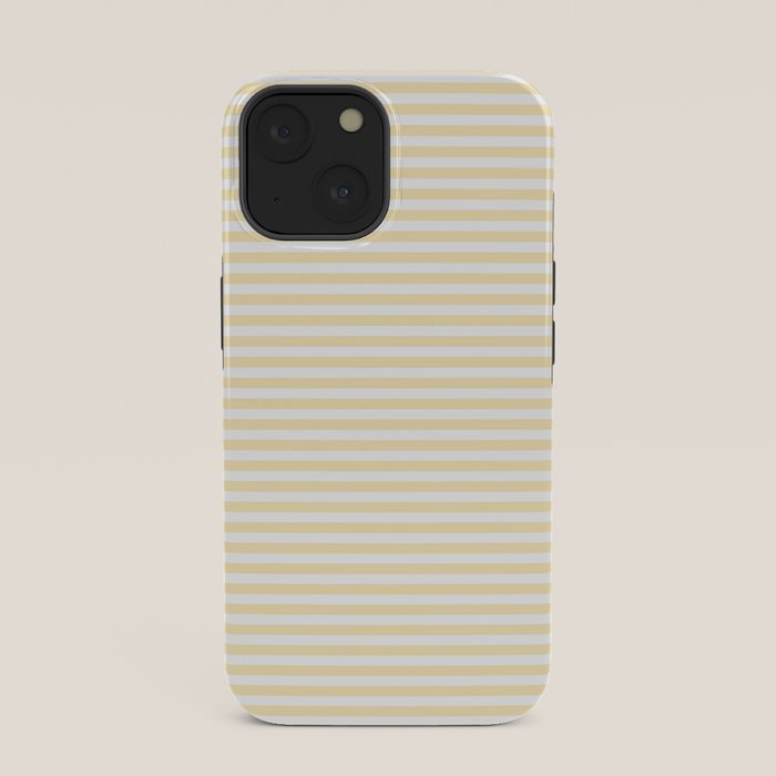 Lemon Honey Cream Stripe iPhone Case