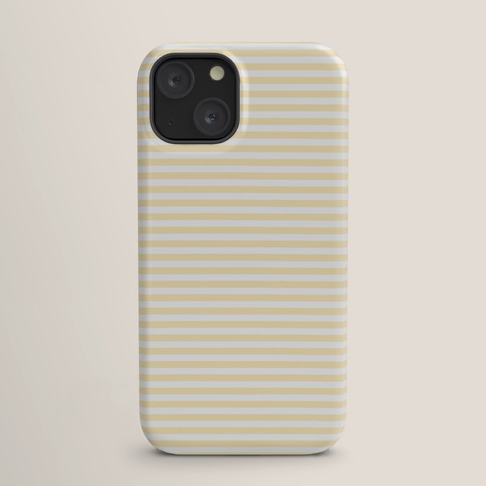Lemon Honey Cream Stripe iPhone Case