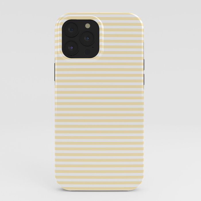 Lemon Honey Cream Stripe iPhone Case