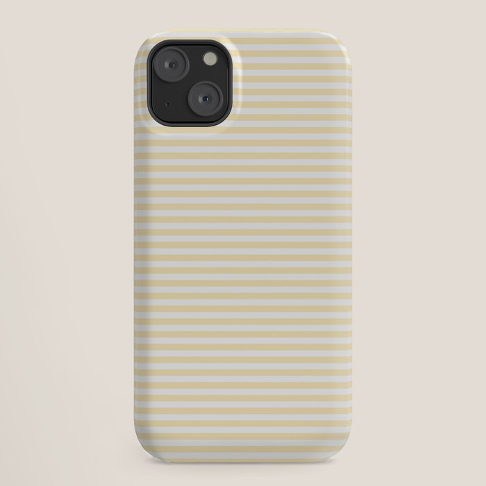 Lemon Honey Cream Stripe iPhone Case