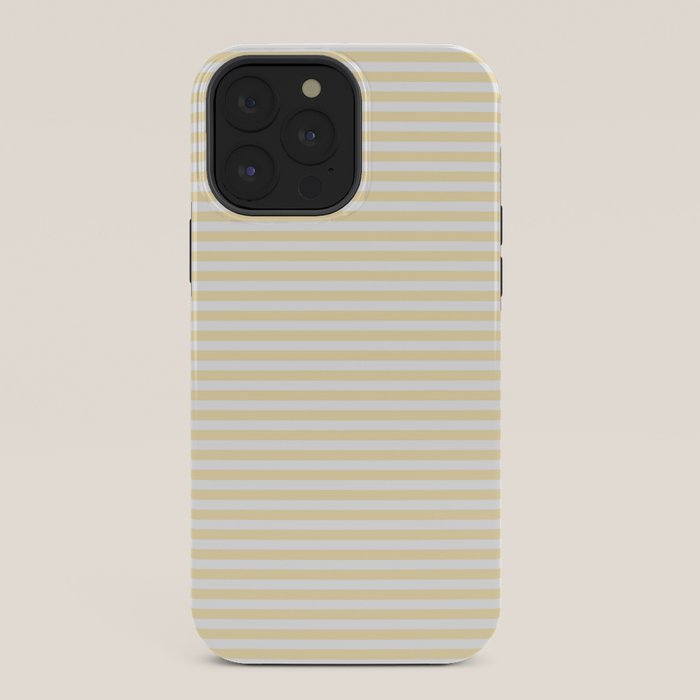 Lemon Honey Cream Stripe iPhone Case