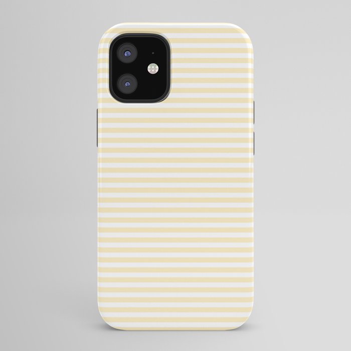 Lemon Honey Cream Stripe iPhone Case