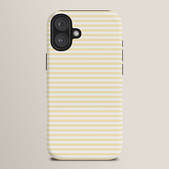 Lemon Honey Cream Stripe iPhone Case