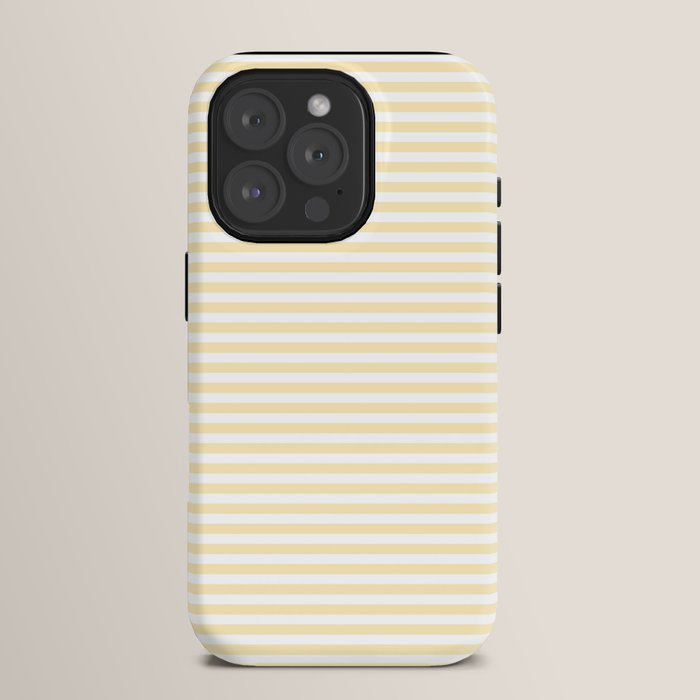 Lemon Honey Cream Stripe iPhone Case