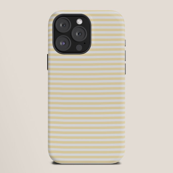 Lemon Honey Cream Stripe iPhone Case