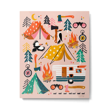 Camping Kit - Blush Palette Metal Print