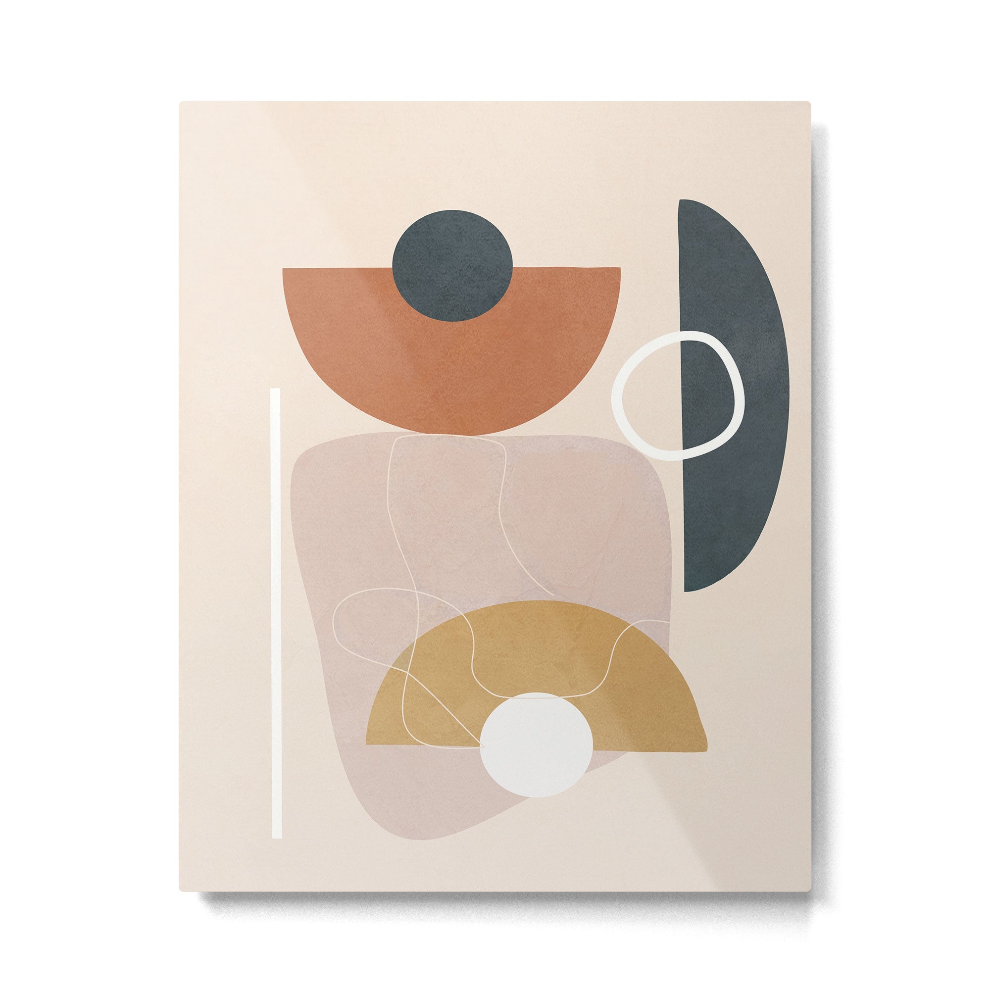 Minimal Abstract Shapes No.56 Metal Print