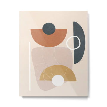 Minimal Abstract Shapes No.56 Metal Print