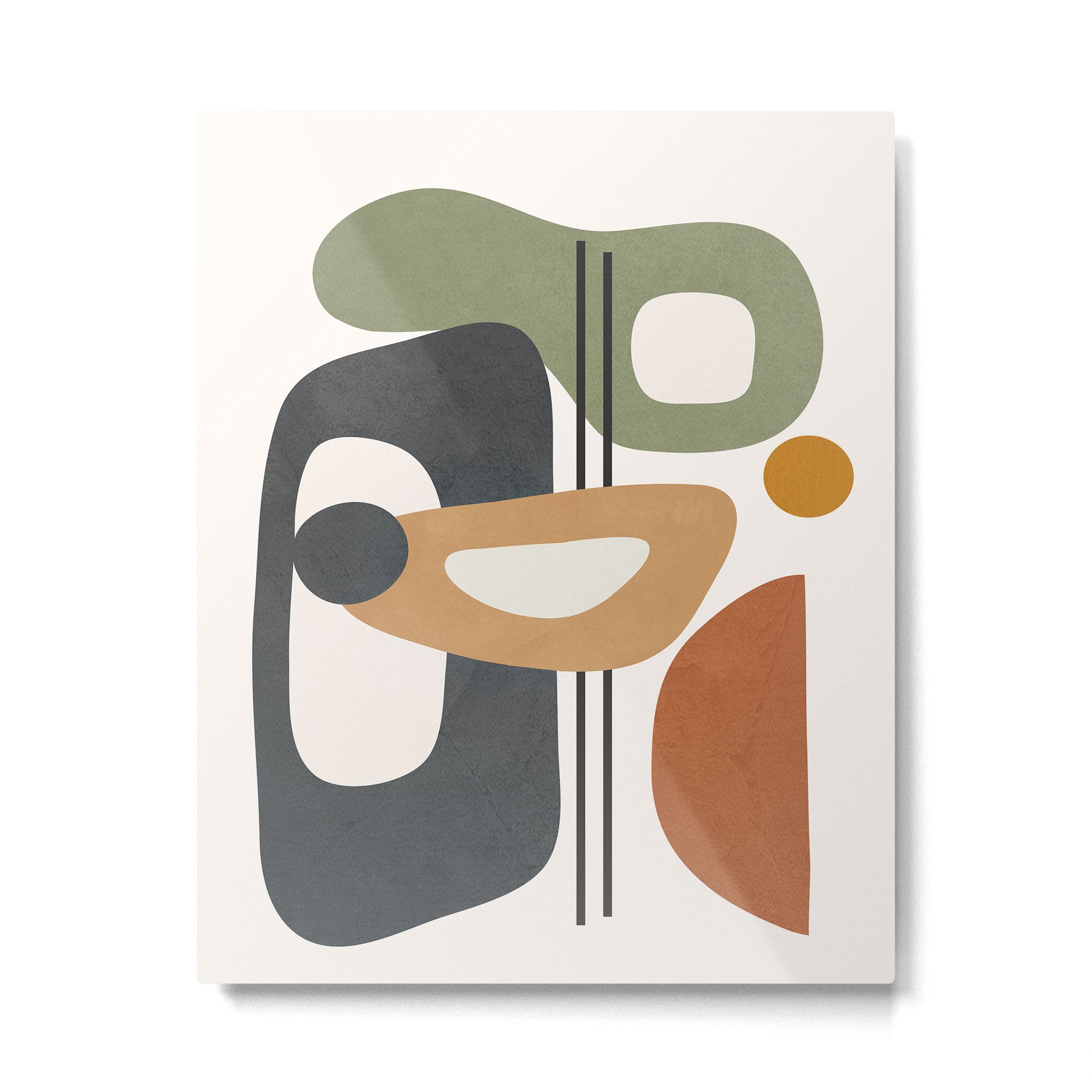 Modern Abstract Shapes 12 Metal Print