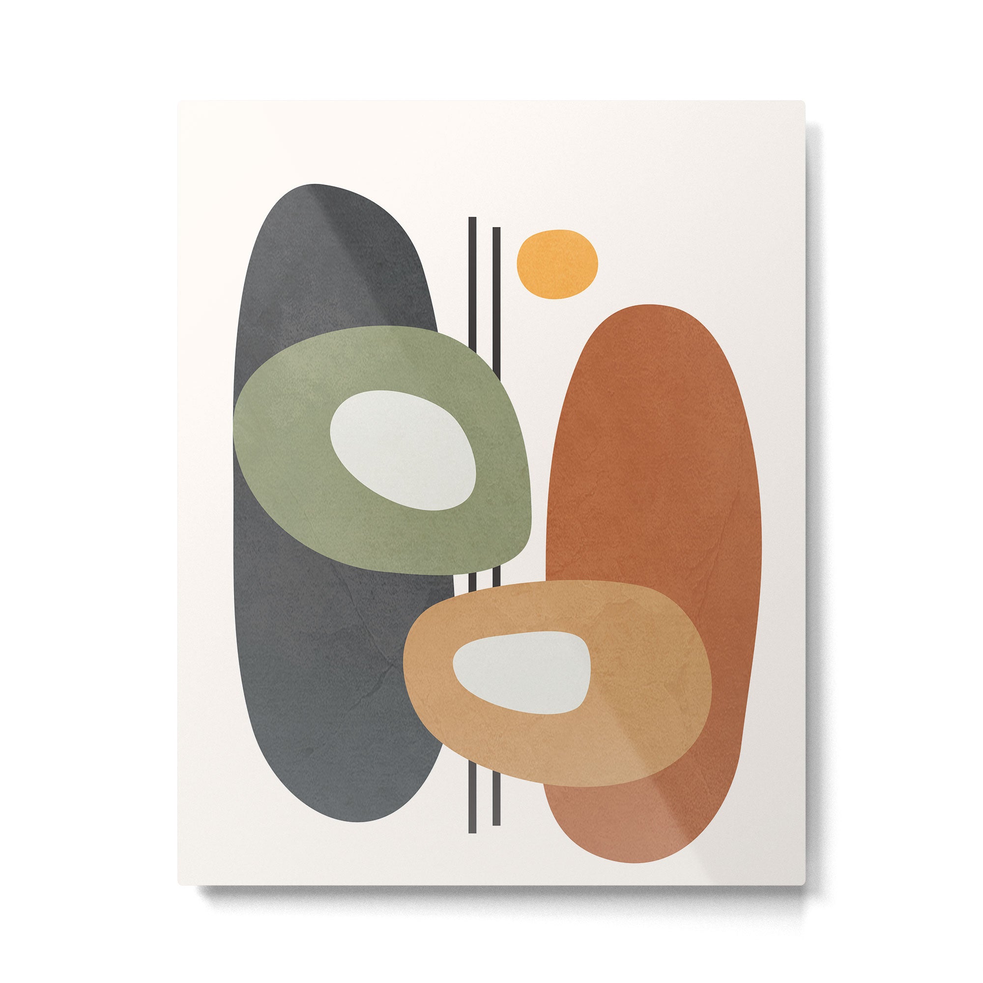 Modern Abstract Shapes 13 Metal Print