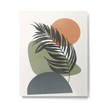 Palm Leaf Metal Print